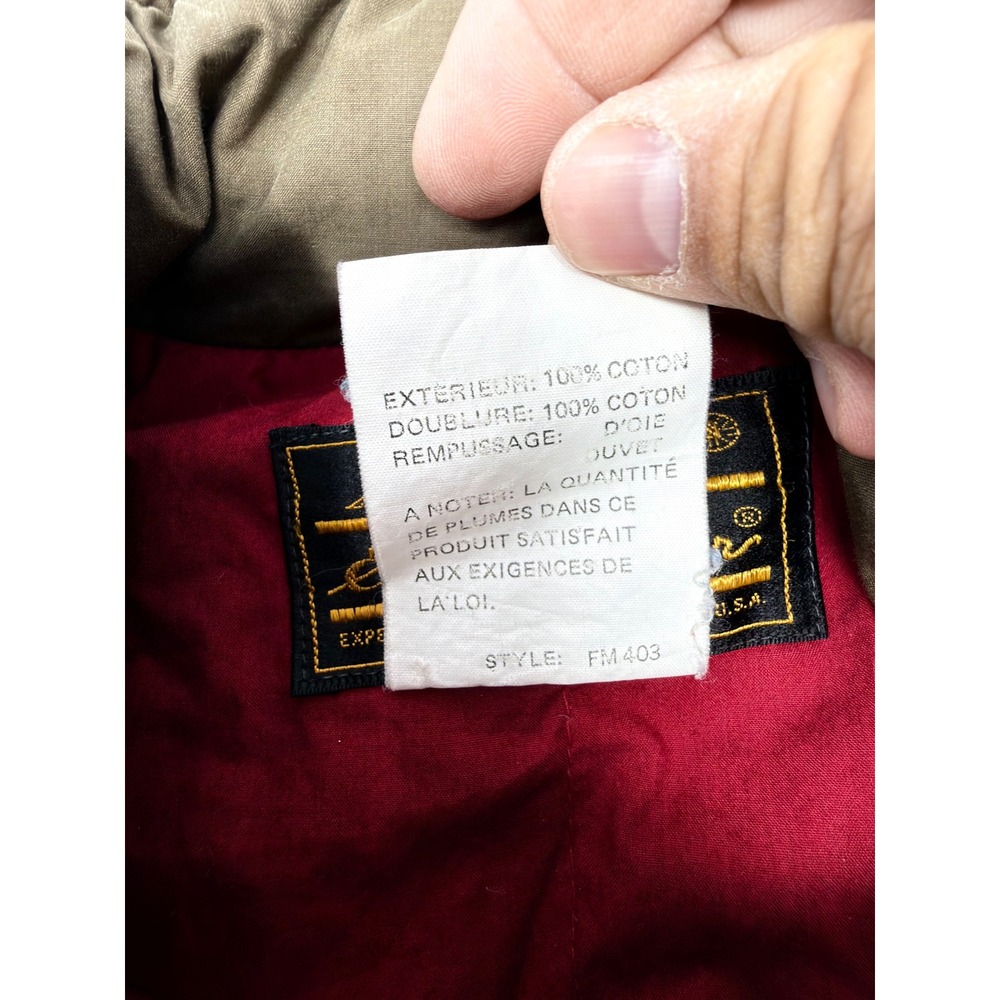 VTG Eddie Bauer Goose Down Puffer Vest Mens M Brown Cotton Shell Expedition - Picture 4 of 4